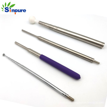 OEM Customized Stainless Steel Telescopic Pole with Metal Rob Ball